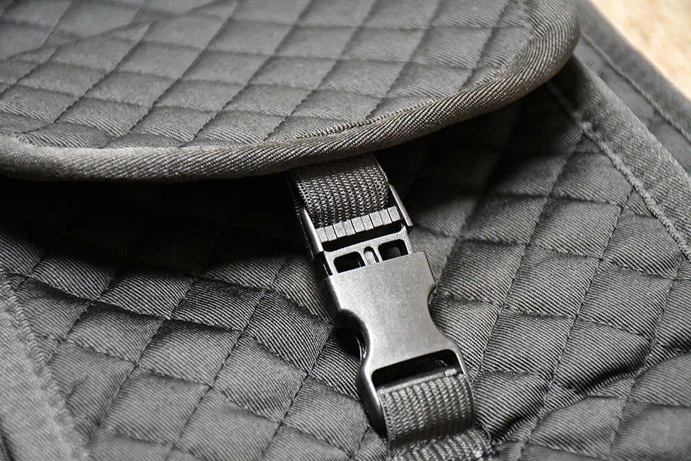 Rhinegold Side Pocket (both Sides) Interchangeable Saddlepad Black, Pony,Cob,Full