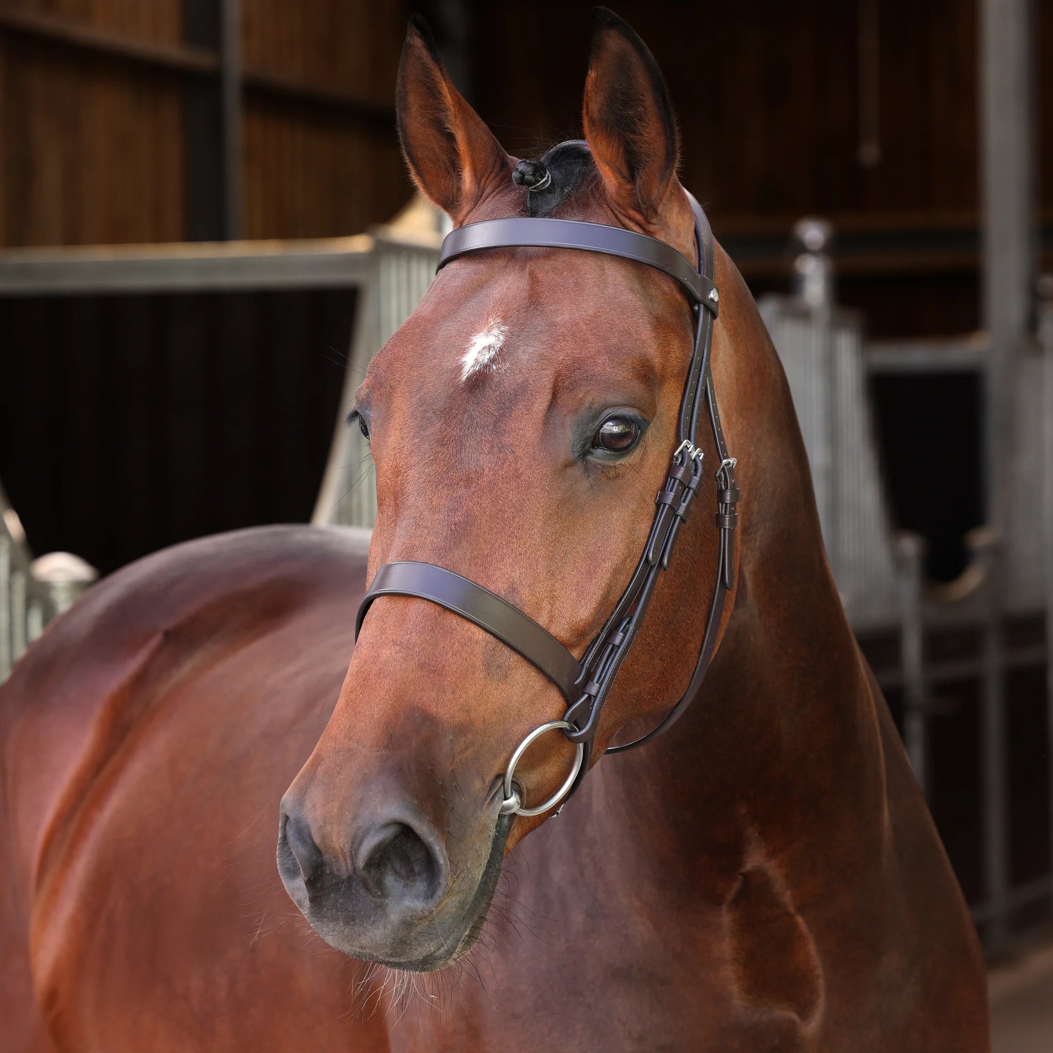 Shires Velociti LUSSO Elite Hunter Bridle, Black / Havana, 4 Sizes