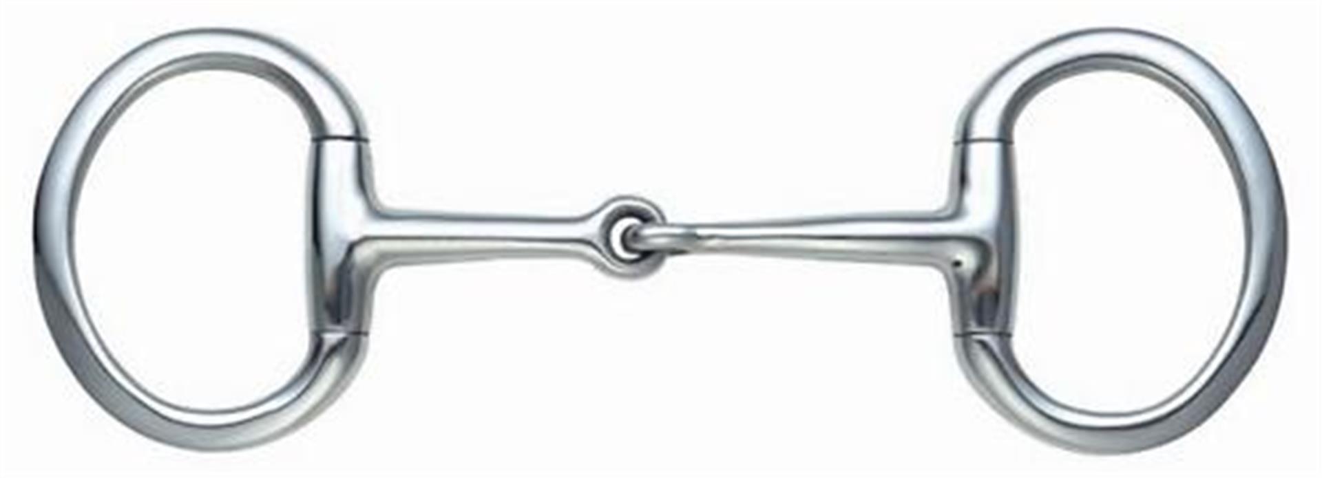 Shires Flat Ring Jointed Eggbutt Snaffle Bit Stainless Steel 8 Sizes