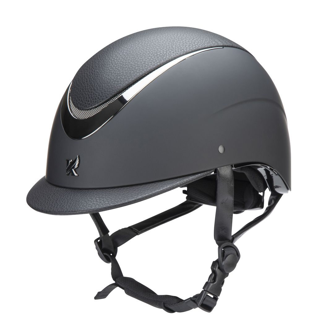 Picture of Shires Karben Emory Ellipse SP Horse Riding Hat, Black  Navy, Dial System PAS015