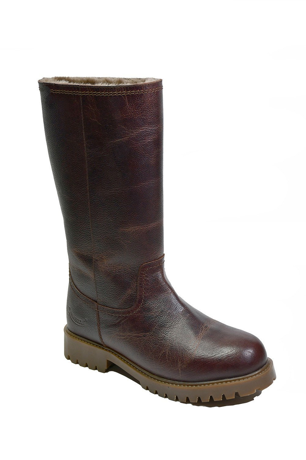 Picture of Rhinegold Witney Waterproof Spanish Leather Mid Calf Boots, Black/Brown, Adults