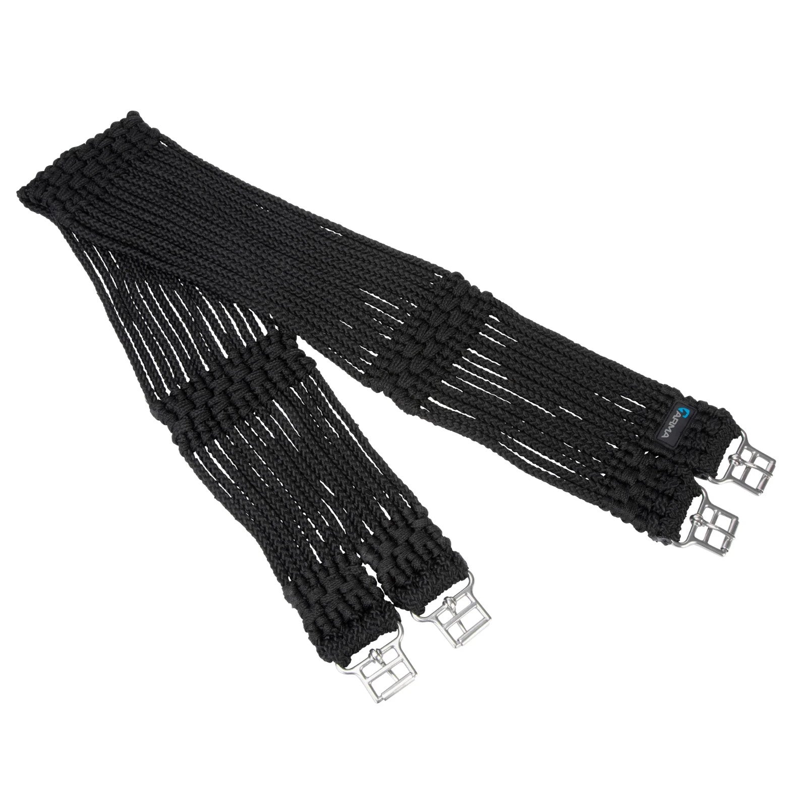 Picture of Shires ARMA Braided Girth, Black / Brown, 38" - 54"