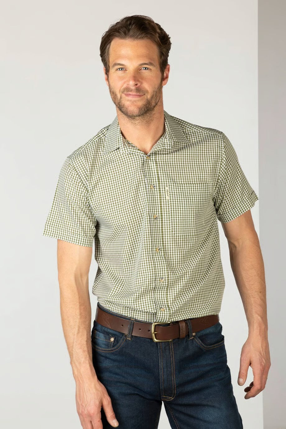 Picture of Rydale Men's Short Sleeved Check Shirts,  S-5XL