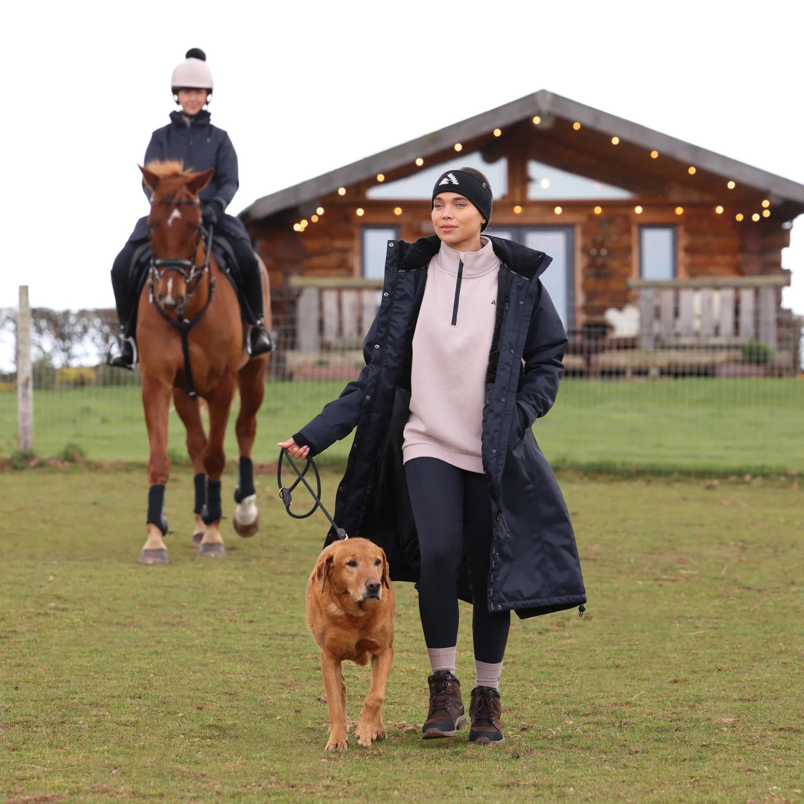 Picture of Shires Aubrion React Long Coat, Ladies, Waterproof, Hood,