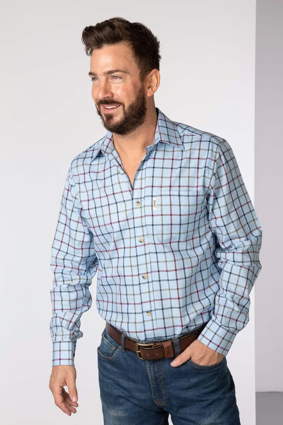 Picture of Rydale Men's Country Long Sleeved Checked Shirt - Ebberston, 2 Colours