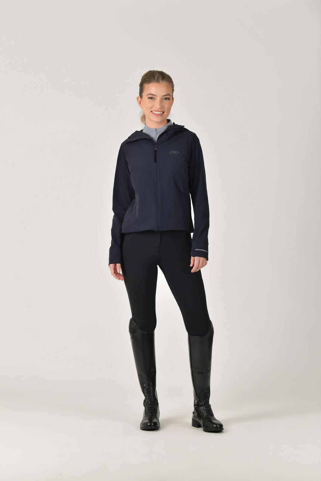 Picture of WEATHERBEETA ABRASION PROOF STRETCH RIDING JACKET, COAT WITH HOOD, SHOWERPROOF.