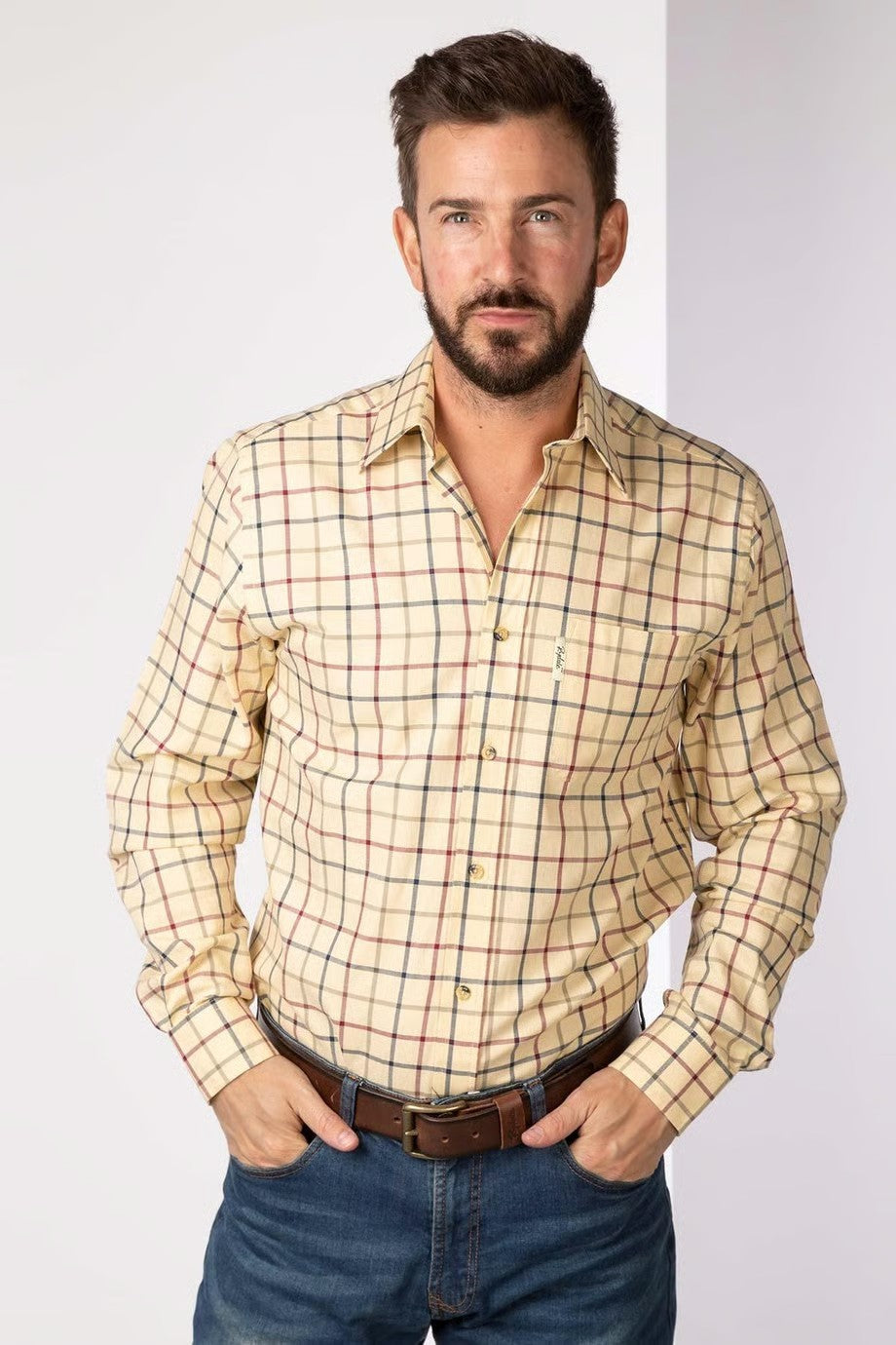 Picture of Rydale Men's Country Long Sleeved Checked Shirt - Ebberston, 2 Colours