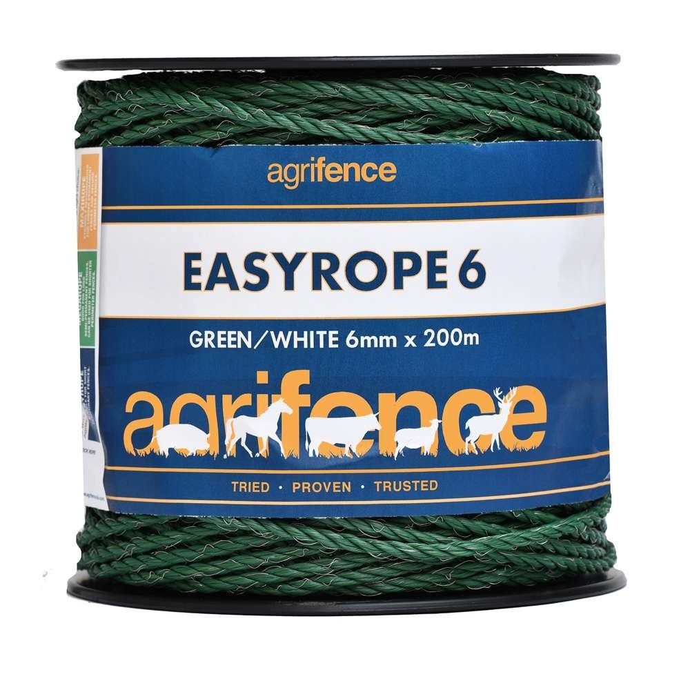 Picture of Agrifence EASYROPE 6 – 6mm Green Paddock Rope 200m,  for Electric Fence