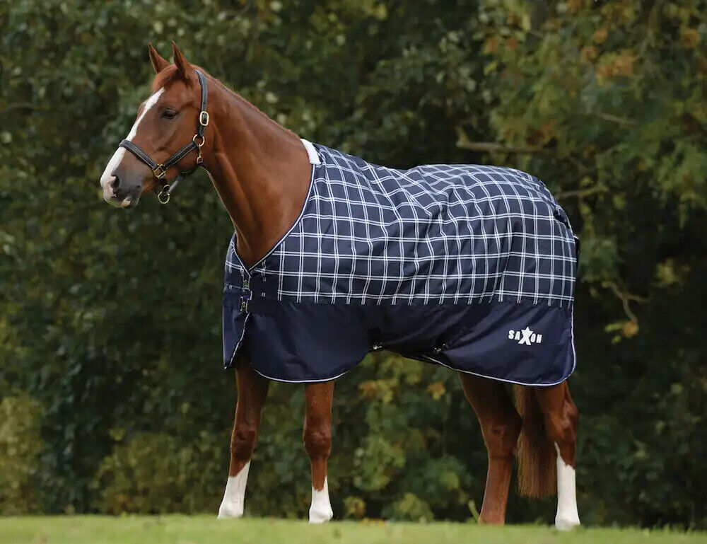 Picture of Saxon Defiant 200g Horse Turnout Rug, Standard Neck, Mediumweight, 2 Colours.