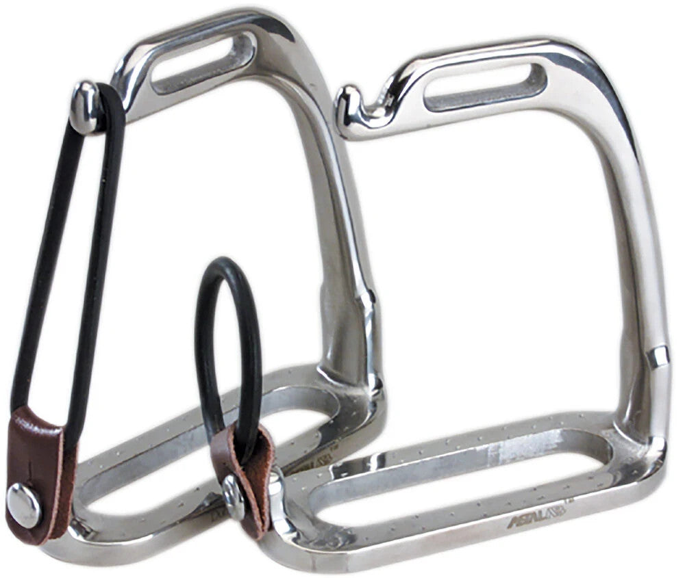 Picture of Korsteel Stainless Steel Peacock Stirrup Irons, 3.5"-4.75"