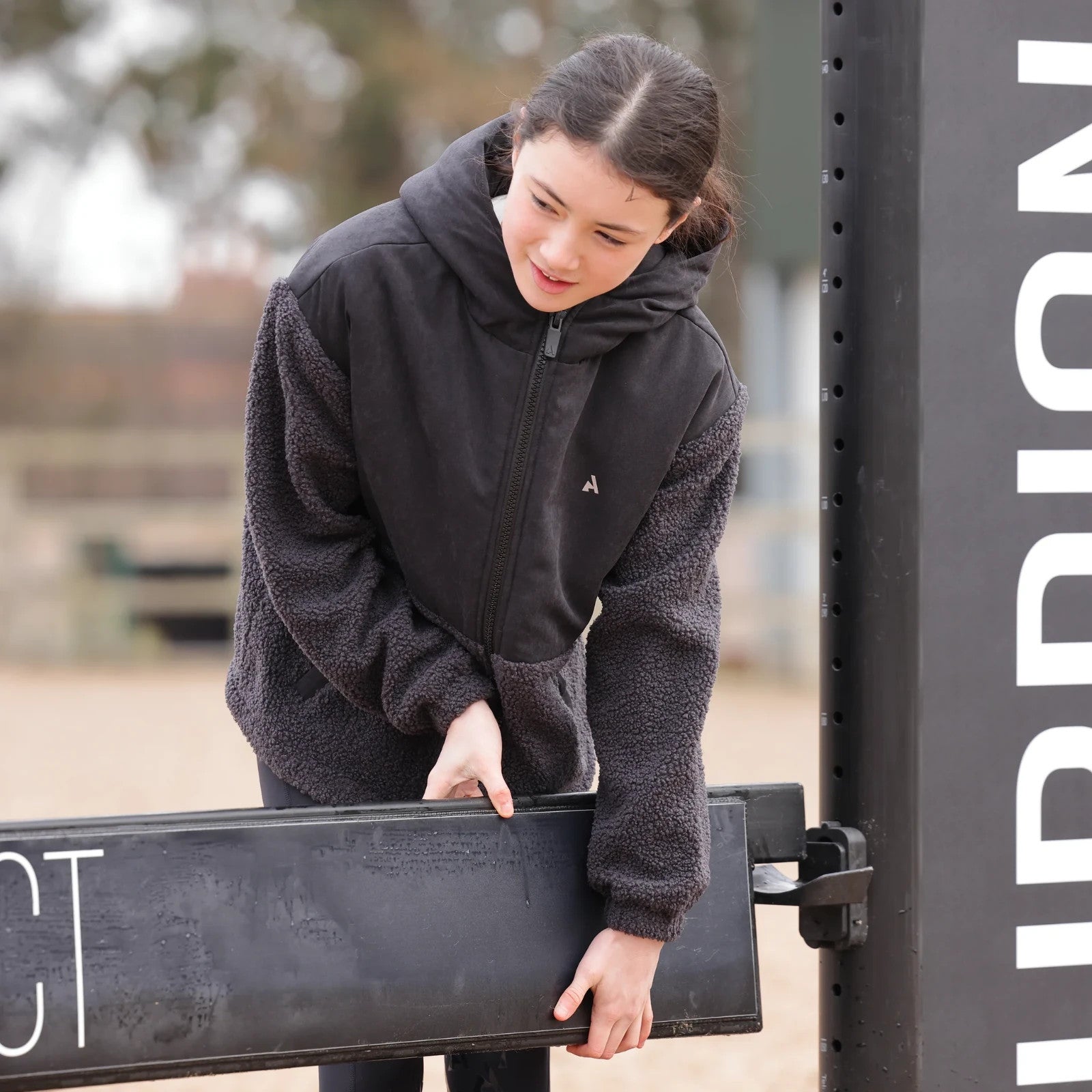 Picture of Shires Aubrion React Sherpa Fleece Jacket - Young Rider , Ages 7-14,