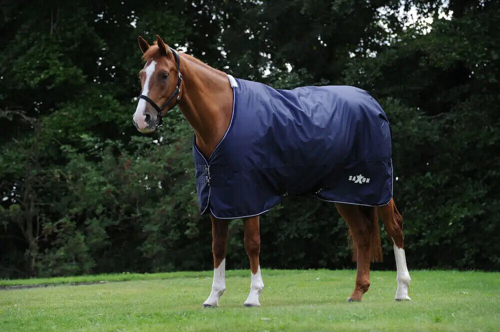 Picture of Saxon Defiant Lite 0g Horse Turnout Rug, Standard Neck, Lightweight, 2 Colours.