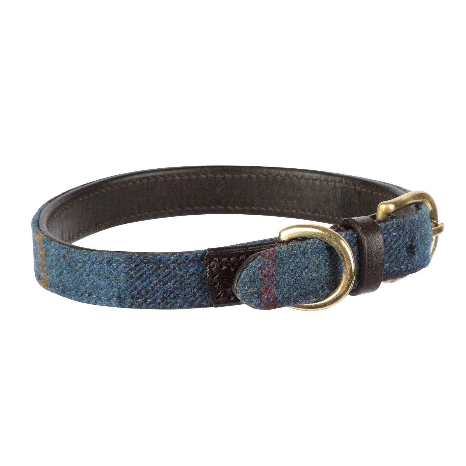 Picture of Digby & Fox Tweed Leather Lined Dog Collar, 7 Sizes, 2 Colours