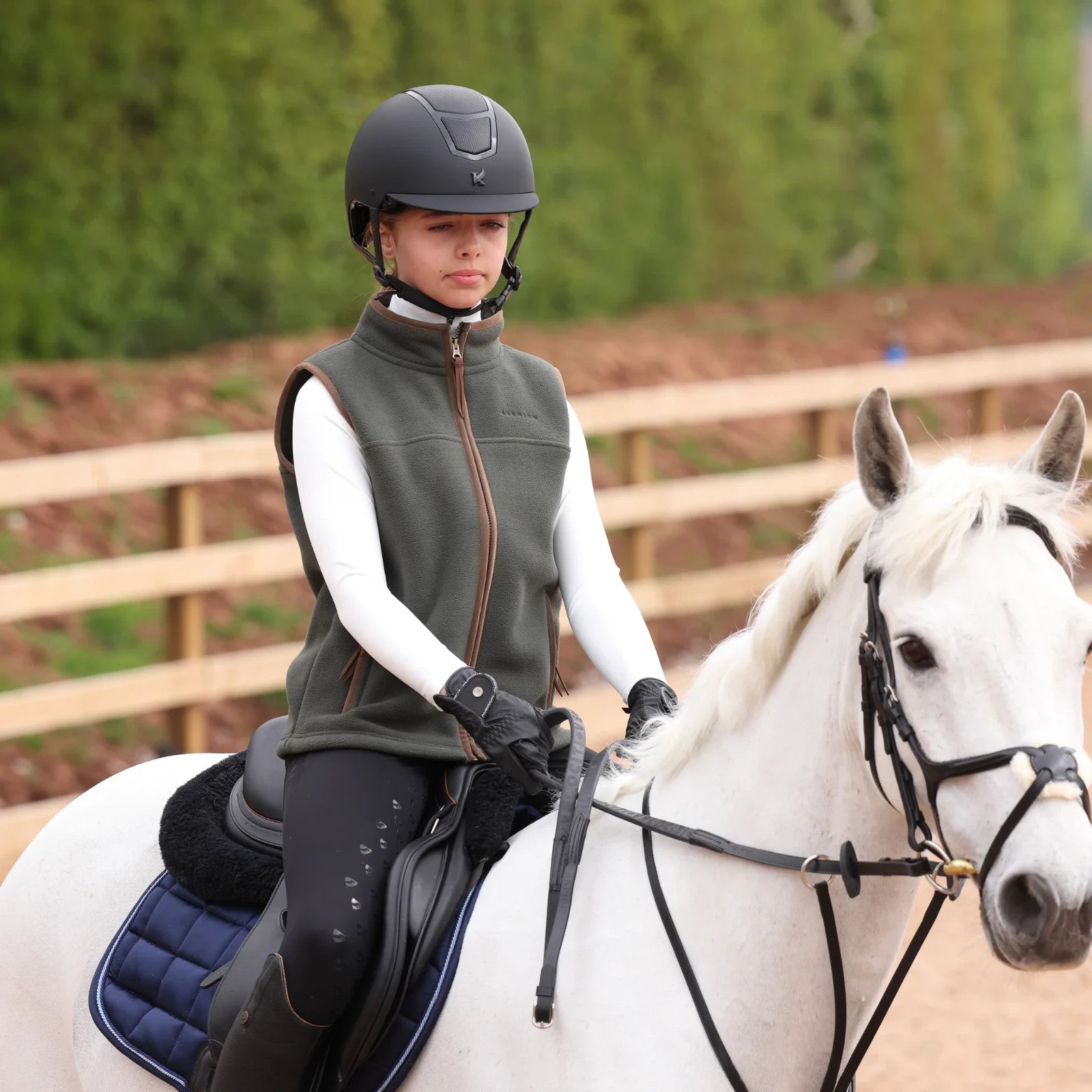 Picture of Shires Aubrion Core Fleece Gilet - Young Rider, 4 Colours, Age 7-14