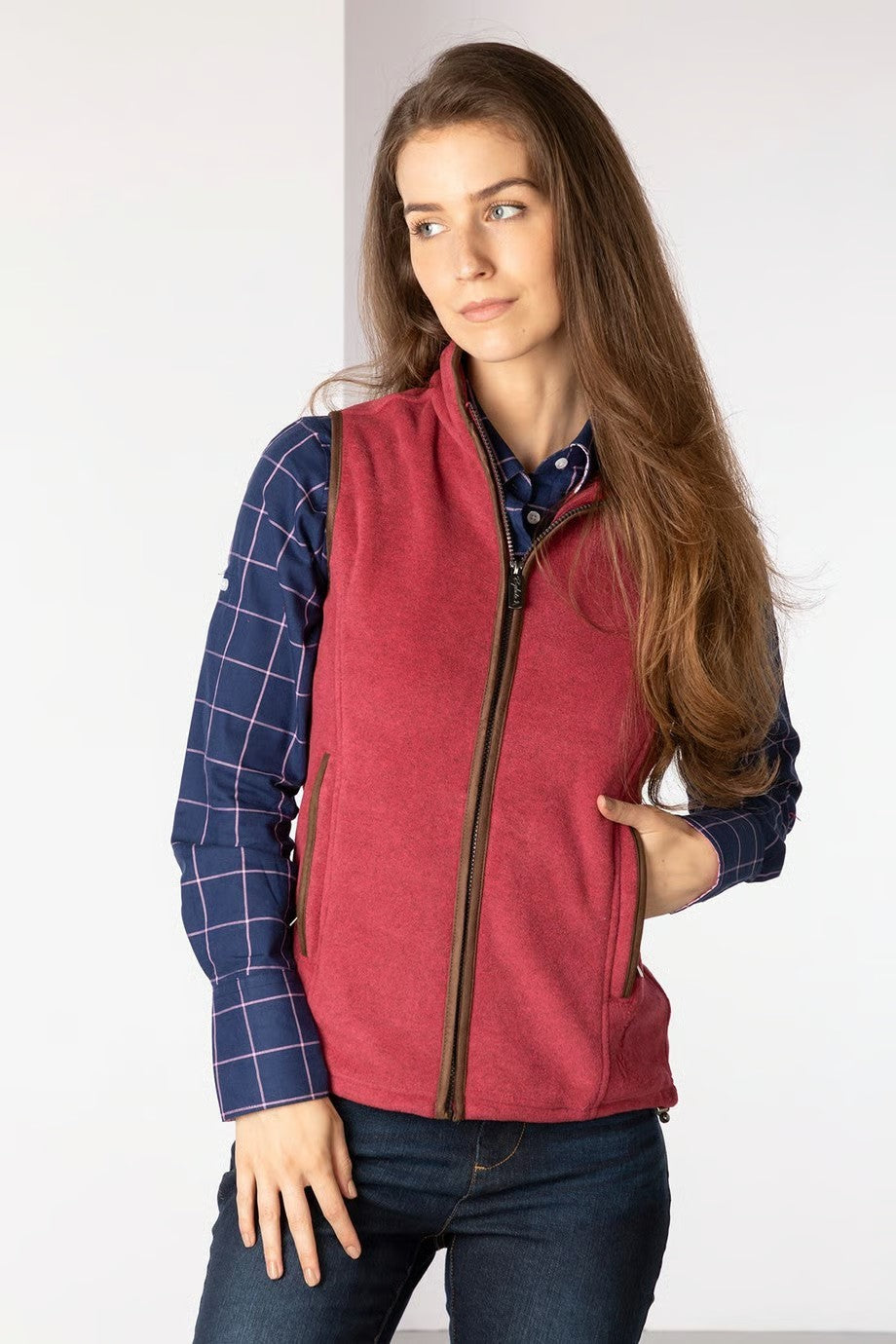 Picture of Ladies Premium Fleece Waistcoat - Huggate, 6 Colour Options