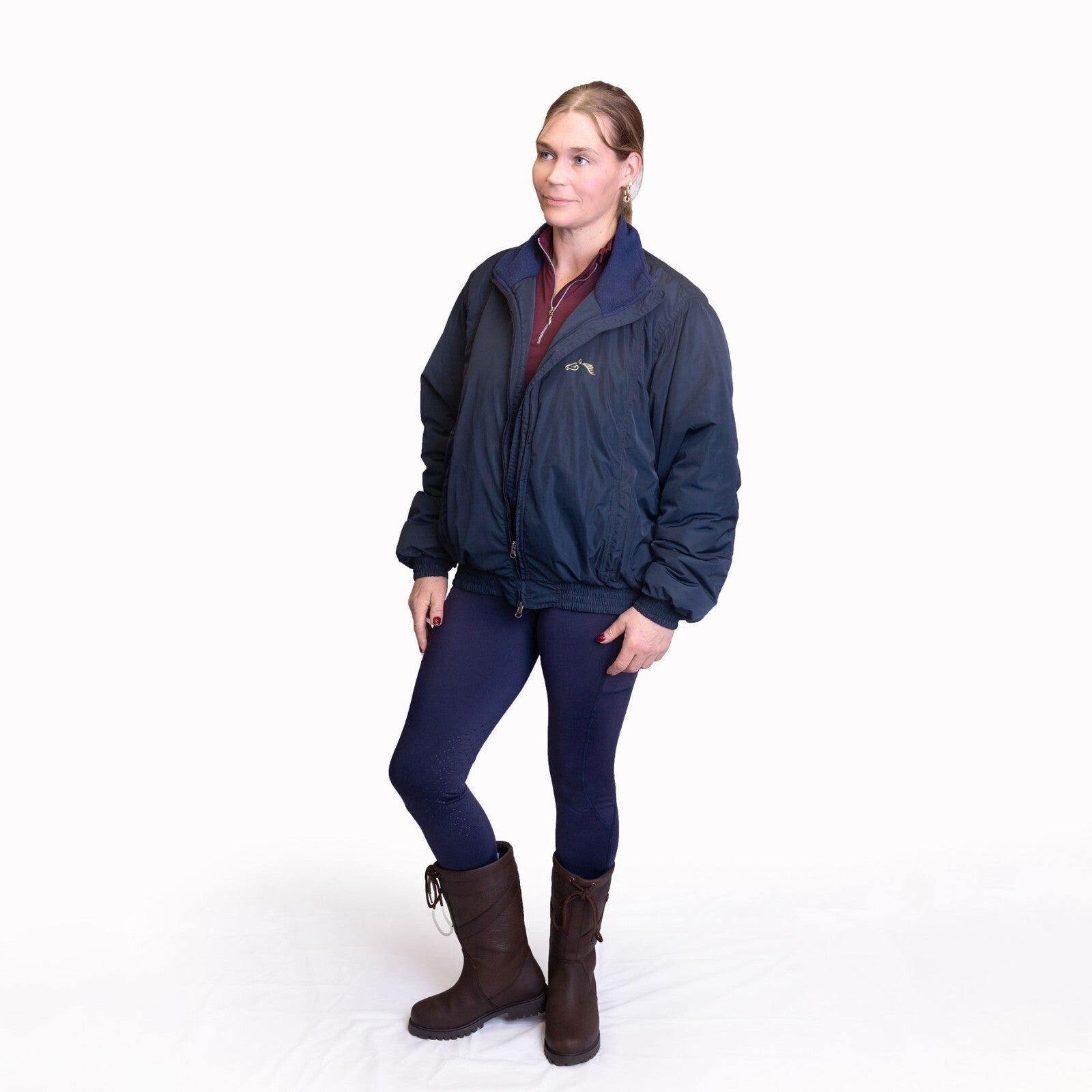 Picture of GALLOP Equestrian Unisex Navy Bomber Jacket