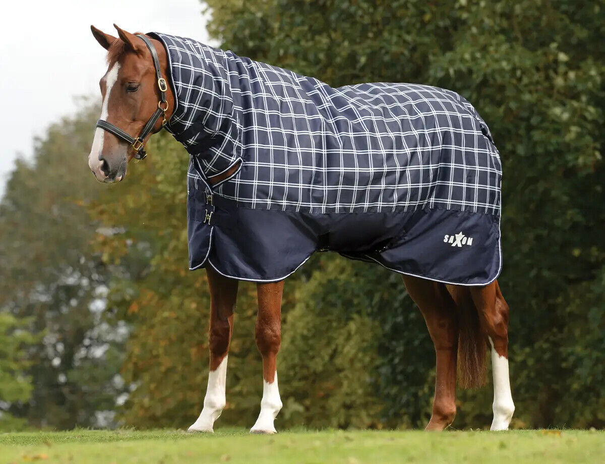 Picture of Saxon Defiant 300g Combo Full Neck Horse Turnout Rug,  Heavyweight, 2 Colours.