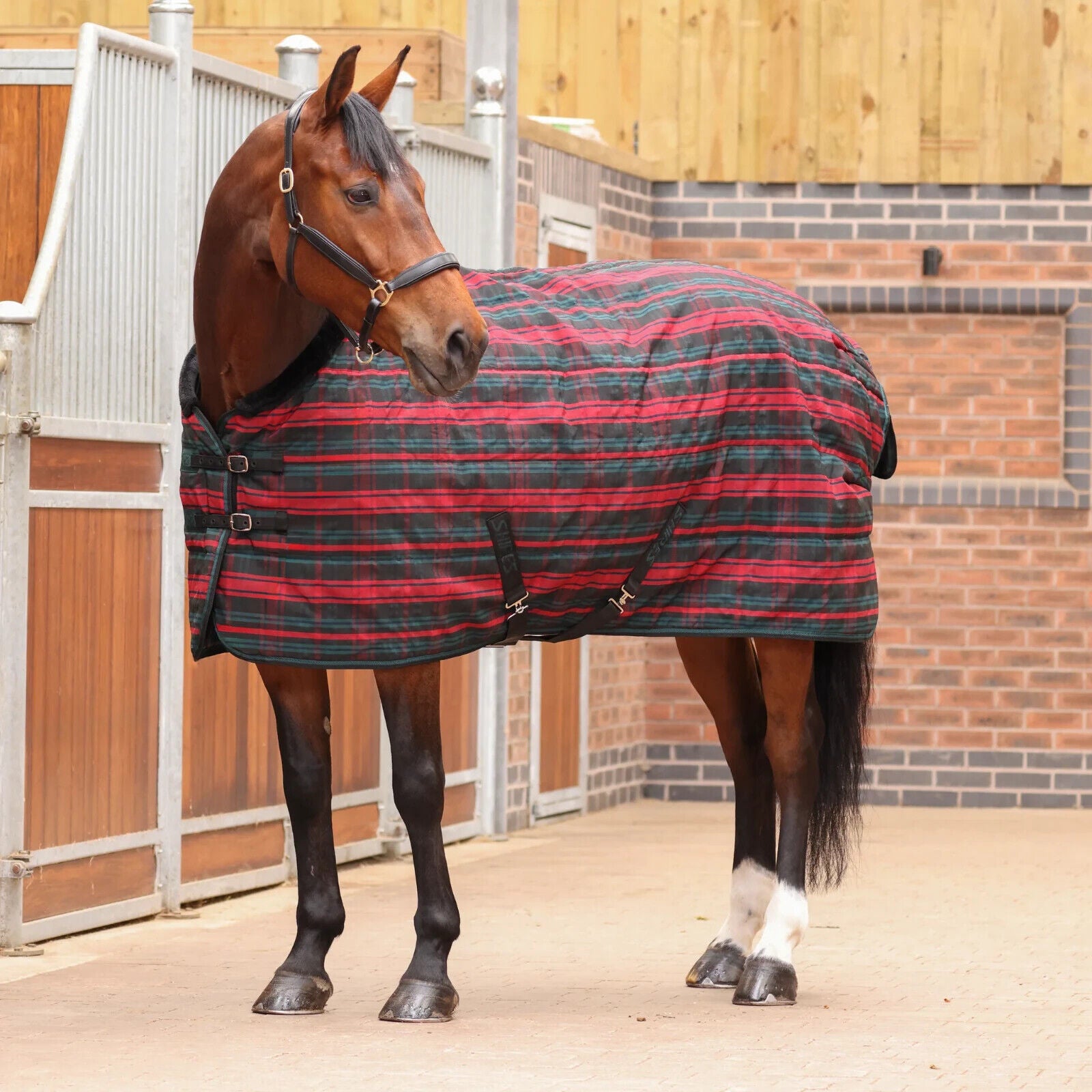 Picture of Shires Tempest Plus 200G Mediumweight Std Neck Horse Stable Rug, 5'0"-7'3"