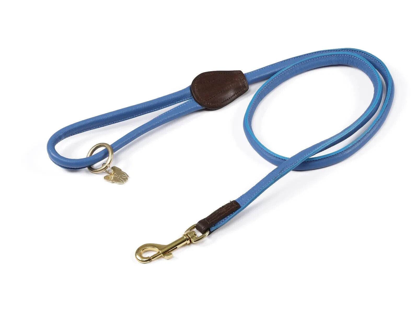 Picture of Digby and Fox Rolled Leather Dog Lead   in   Various Colours