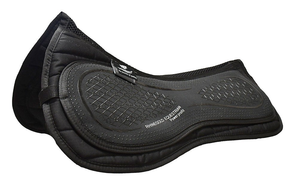 Picture of Rhinegold Silicone Top Interchangeable Riser Pad, Black, Pony,Cob,Full