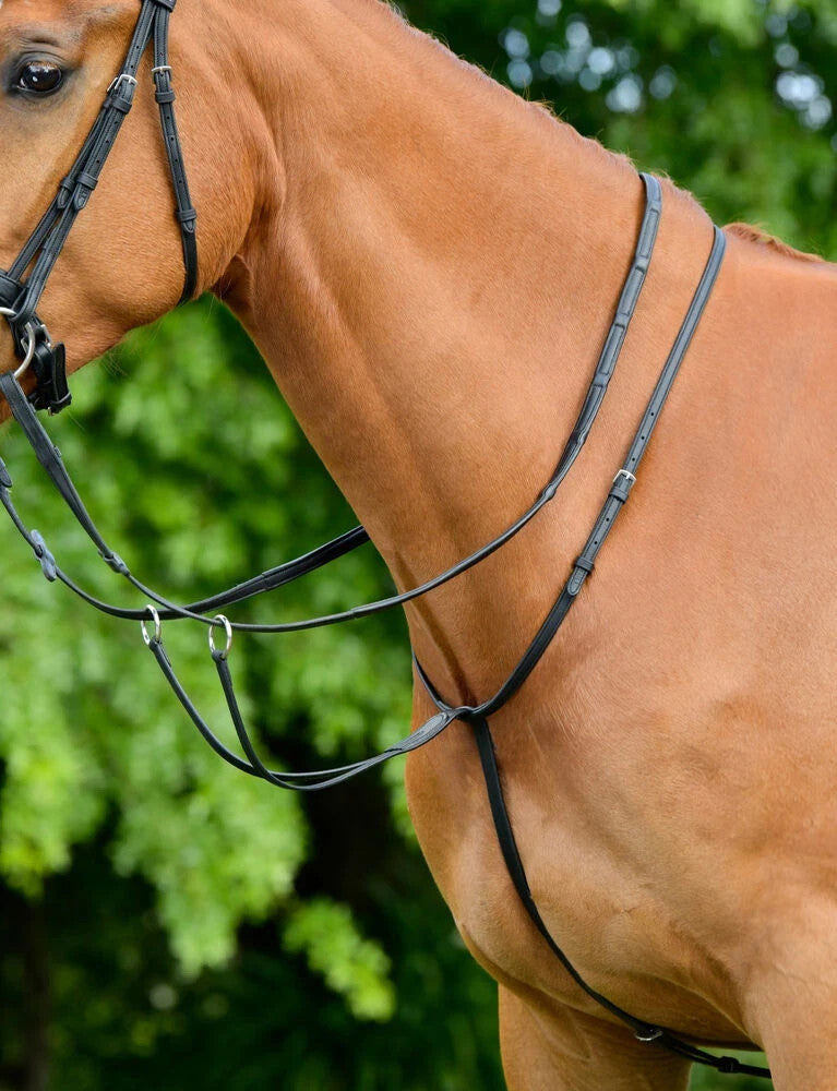 Picture of Collegiate Comfitec Opulux Plain Flat Running Martingale, Black, Brown, 4 Sizes.