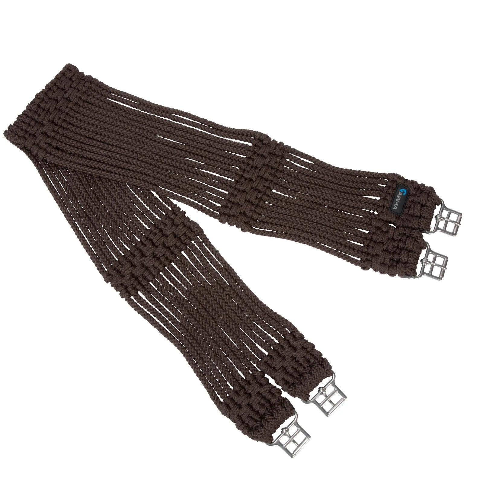 Picture of Shires ARMA Braided Girth, Black / Brown, 38" - 54"