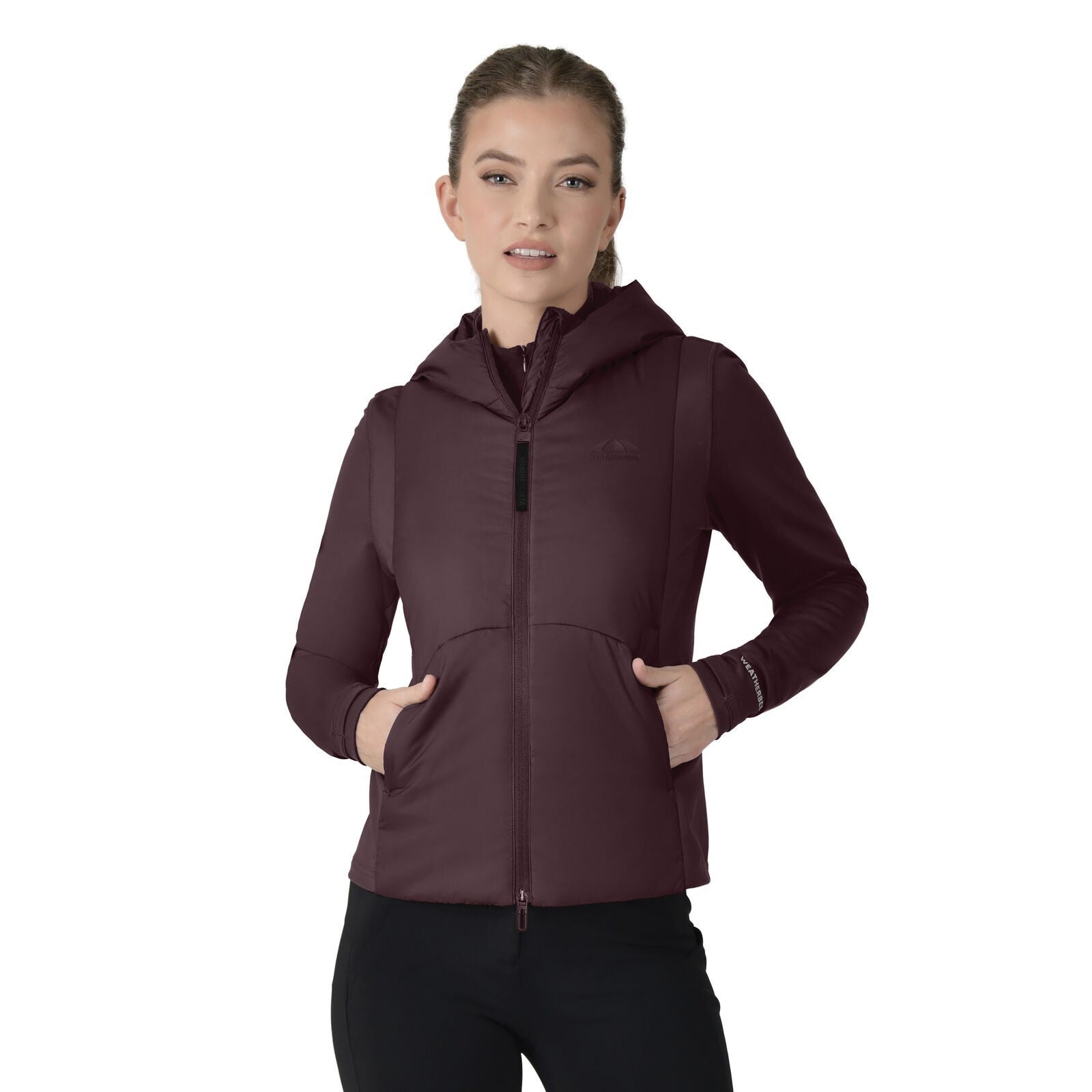 Picture of Weatherbeeta Hybrid Padded Ladies Jacket, Coat With Hood, Slim Fit