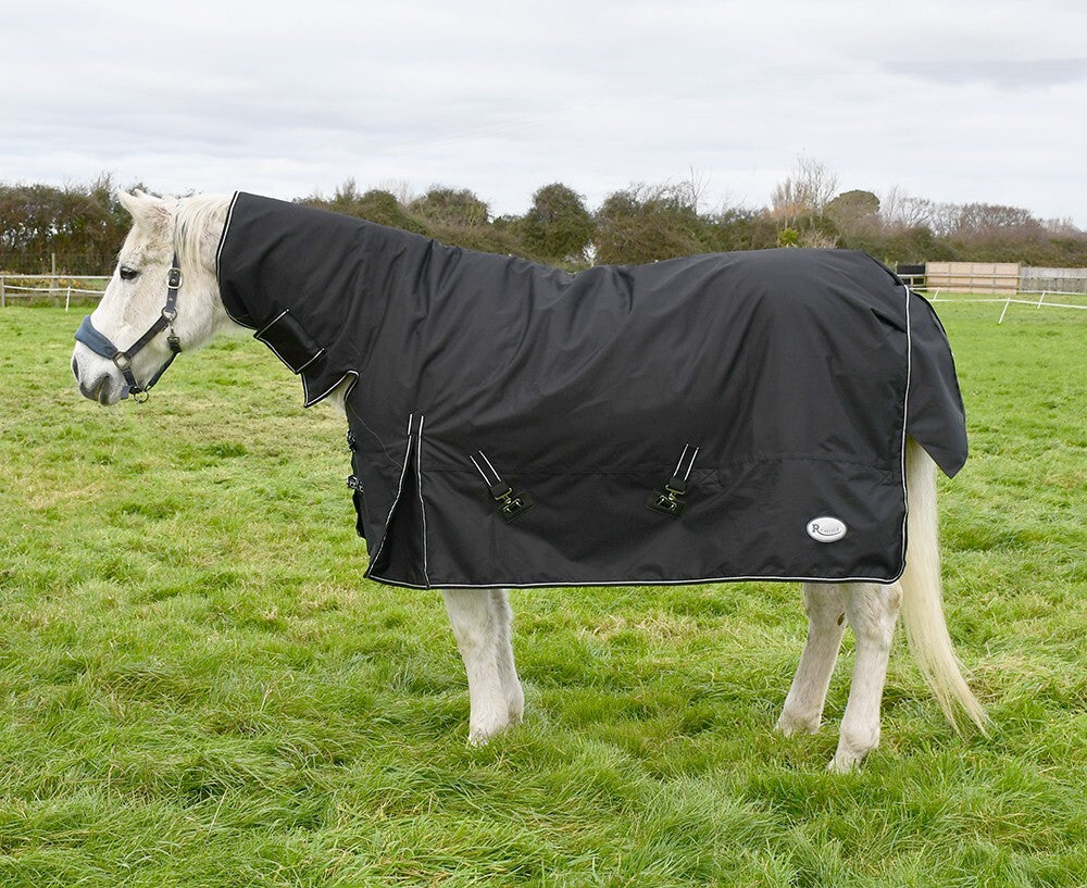 Picture of Rhinegold Monsoon 200g Horse Turnout Rug, Full Neck Combo Outdoor Rug.