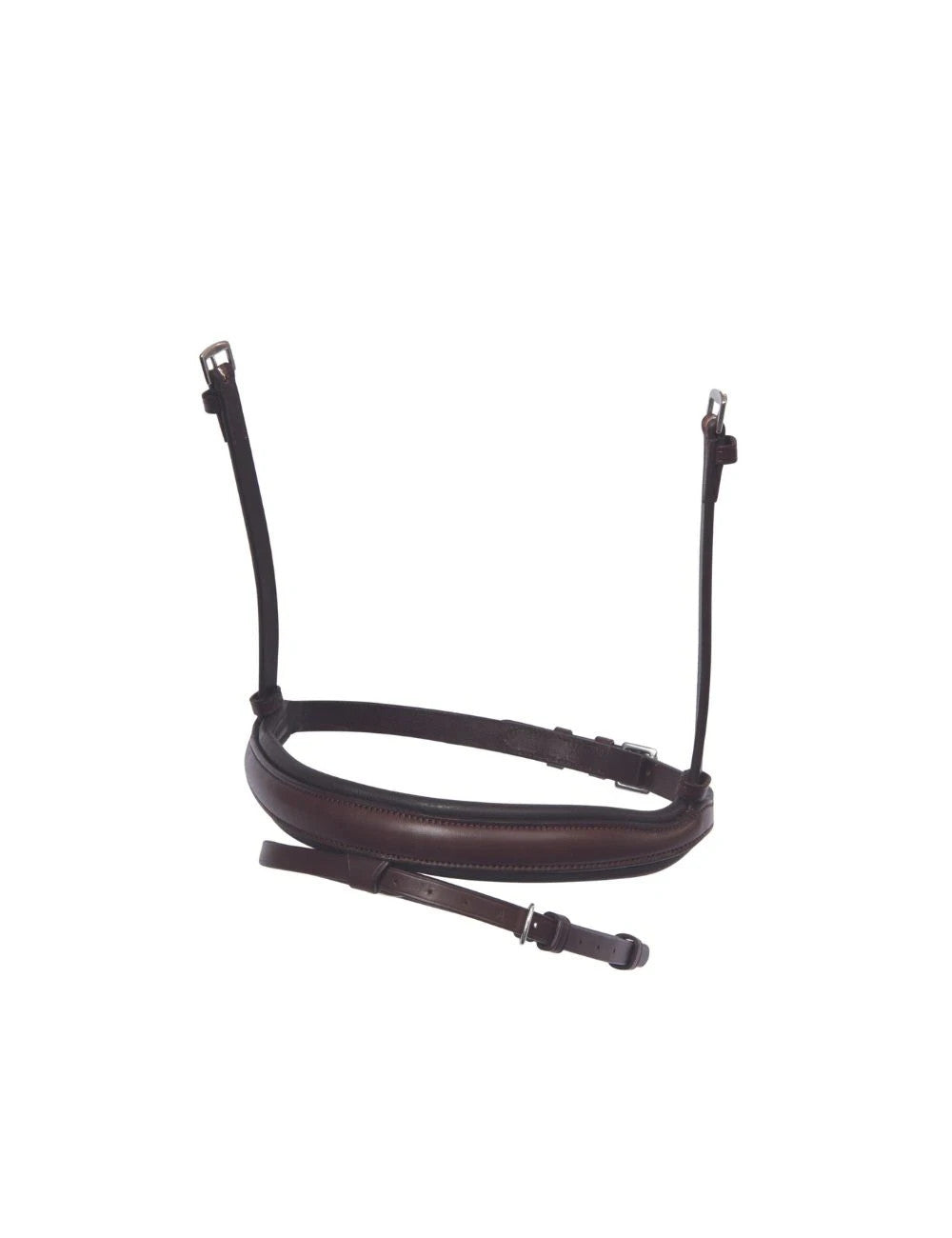 Picture of Collegiate Mono Crown Flash Noseband European Leather, Black, Brown, 3 Sizes.