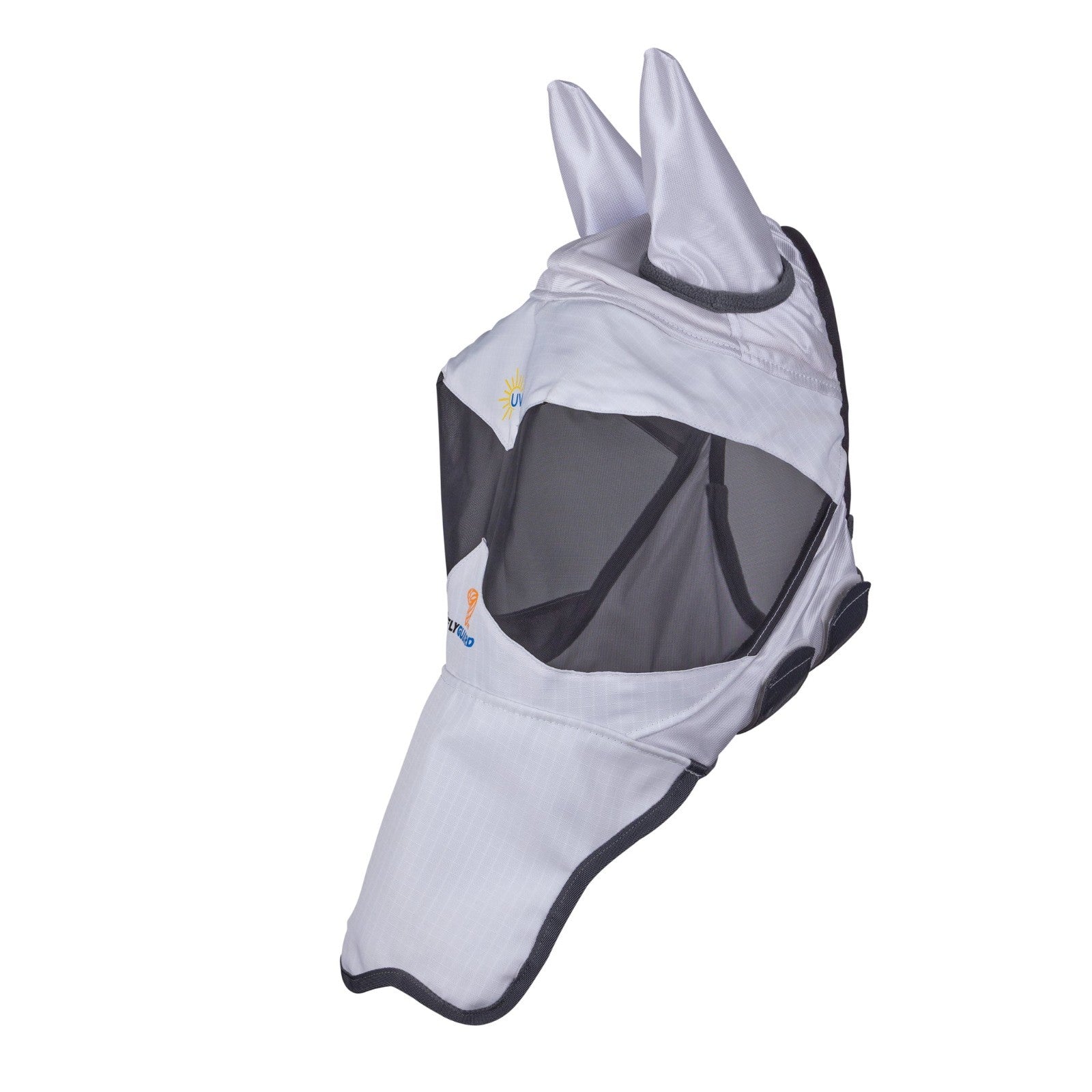 Picture of Shires FlyGuard Pro Sun Shade Fly Mask with Ears & Square Nose,  UV Protection