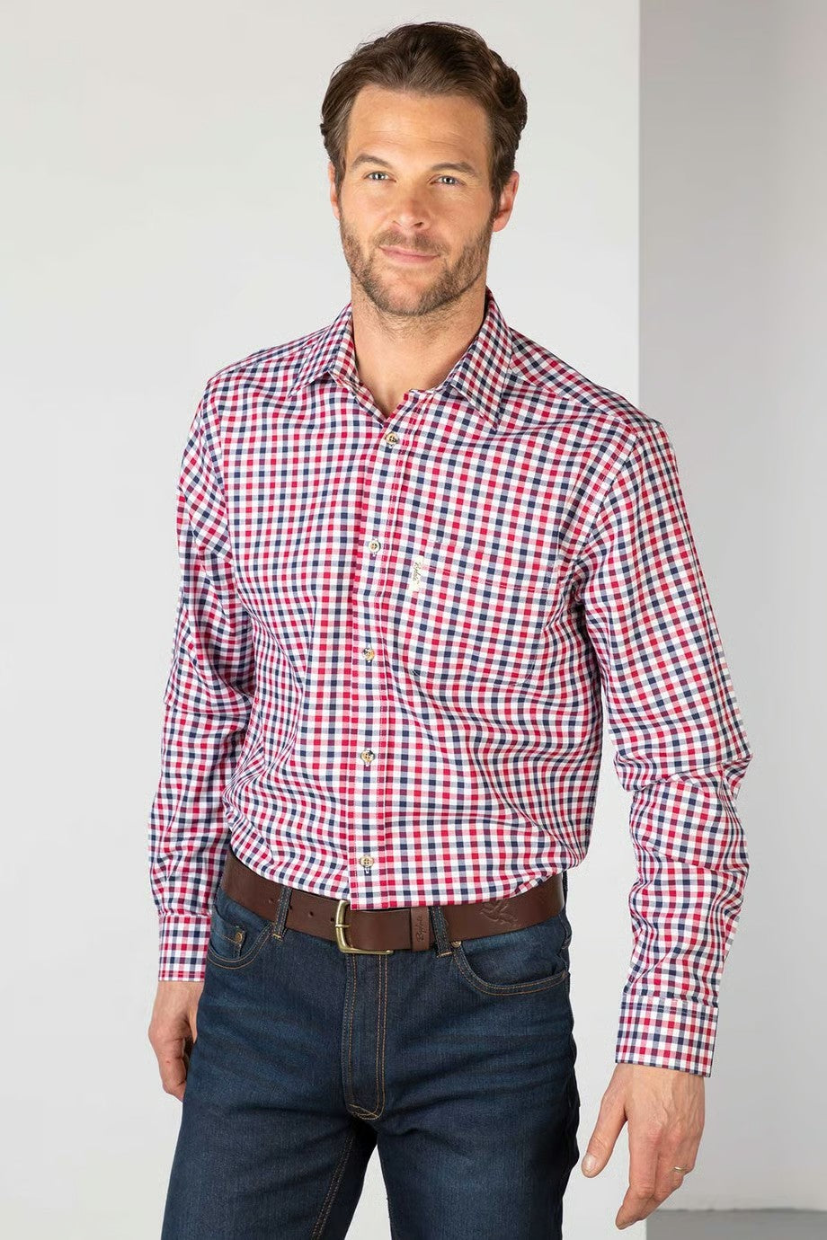 Picture of Rydale Men's Checked Long Sleeved Shirts - Richmond, 3 Colours