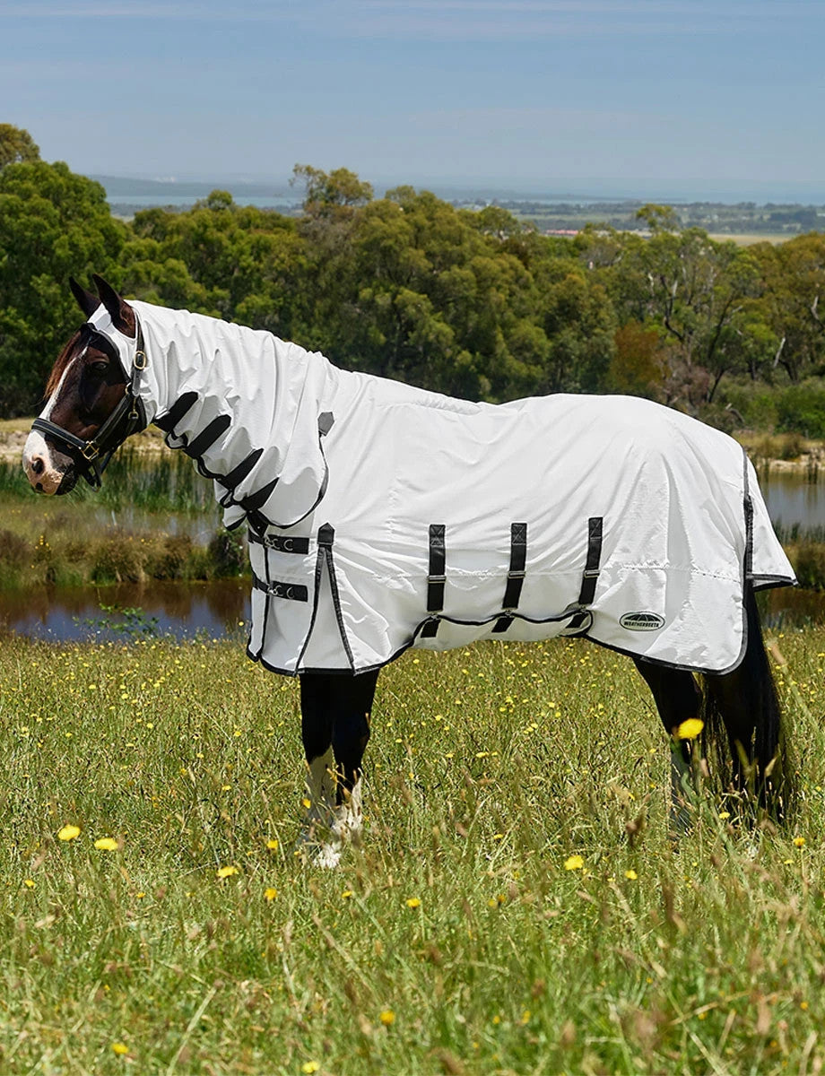Picture of WeatherBeeta ComFiTec Sweet Itch Shield Fly Sheet Rug Full Neck Combo Belly Band