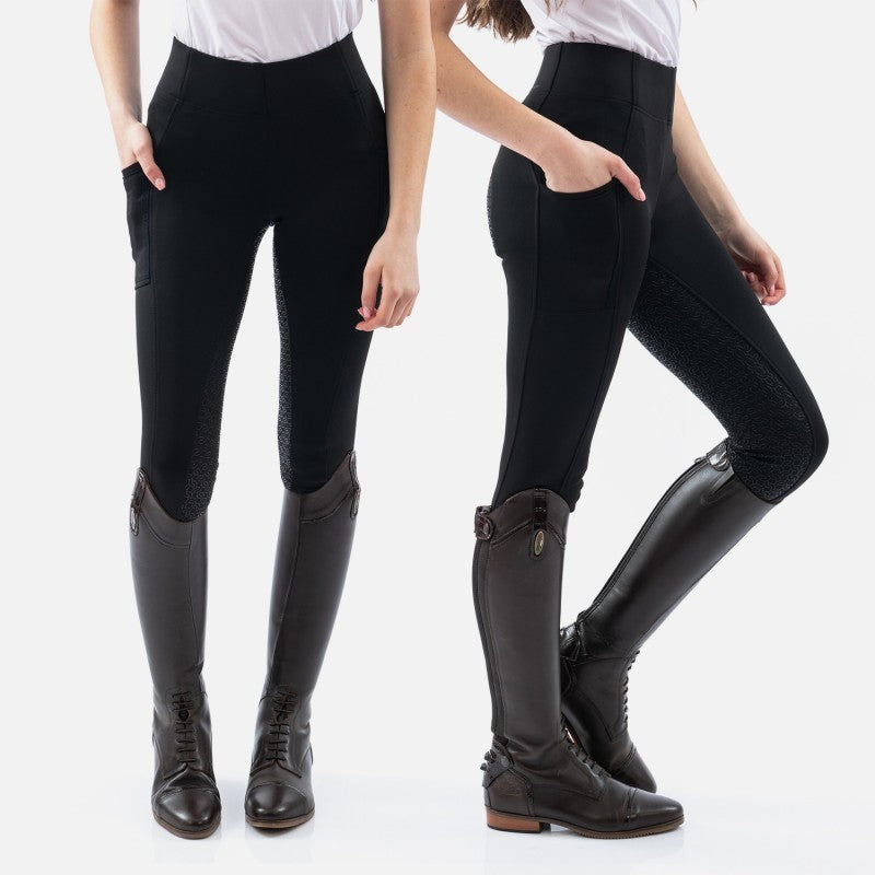Picture of Whitakers Westwick Ladies Riding Tights with Full Seat Grip, Black, 5 Sizes