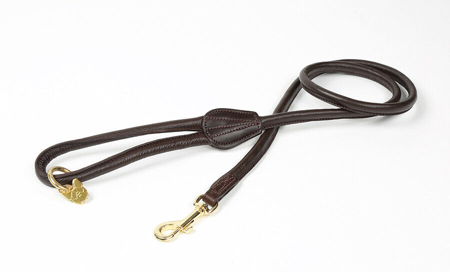 Picture of Digby and Fox Rolled Leather Dog Lead   in   Various Colours