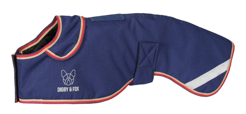 Picture of Digby & Fox Waterproof Greyhound Dog Coat, Insulated 200g fill, 8 Sizes, 2Colour