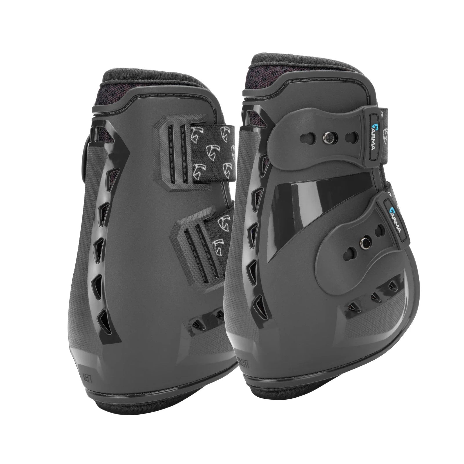 Picture of ShiresARMA Carbon Pro Fetlock Boots,  Black / Brown ,  Cob/Full.