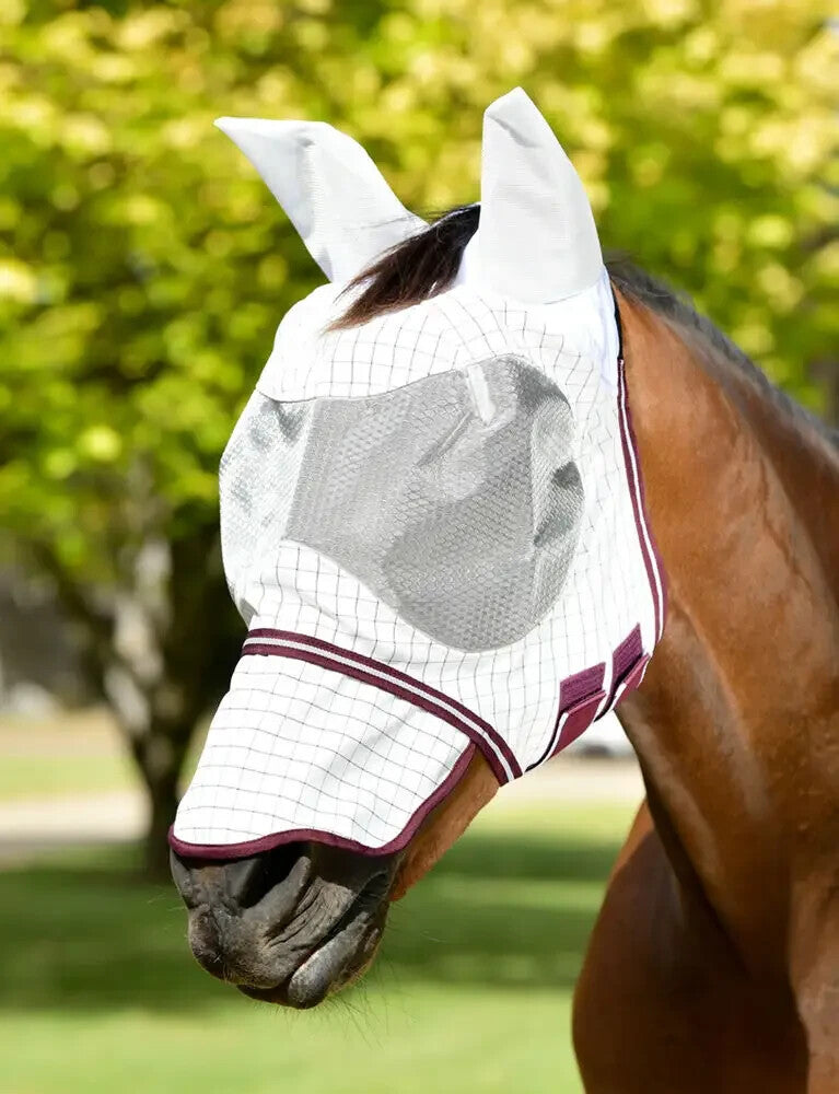 Picture of WEATHERBEETA Hybrid Seasons Fly Mask, Horse/Pony, UV Block, Ears & Nose Cover