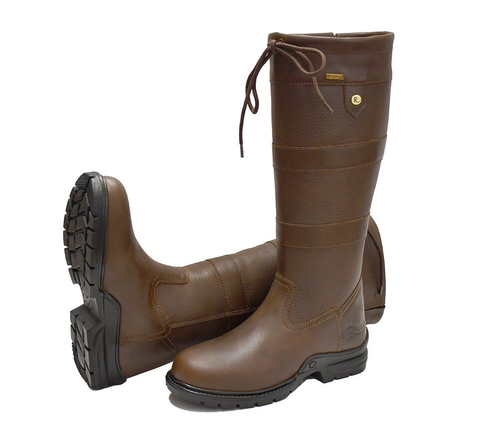 Picture of Rhinegold Beaumont Long Country Walking Yard Boots, Waterproof, Std or Wide Calf