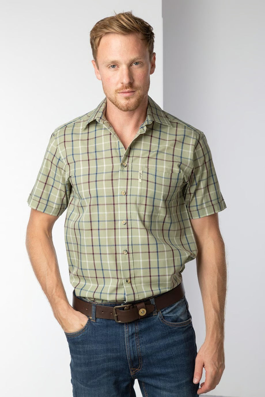 Picture of Rydale Men's Short Sleeved Check Shirts,  S-5XL