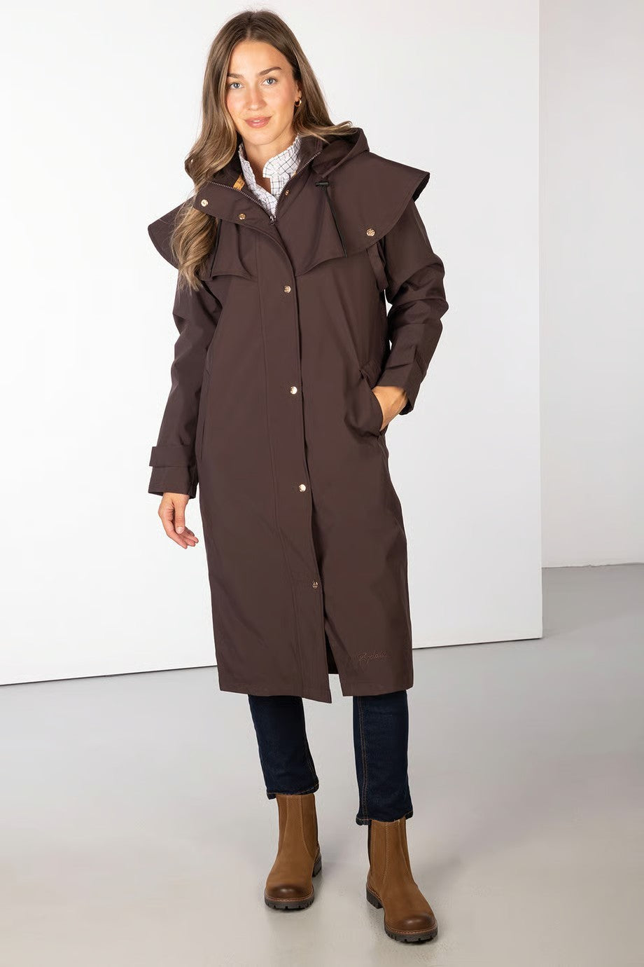 Picture of Rydale Ladies Full Length Waterproof Coat - Bramham, 3 Colour Options,