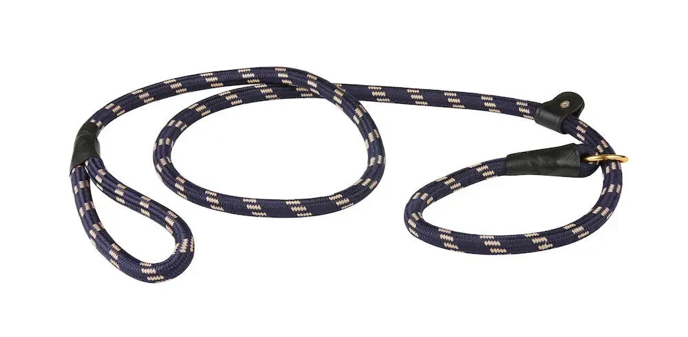 Picture of Weatherbeeta Rope Leather Slip Dog Lead, 3 Colours, 2 Sizes.
