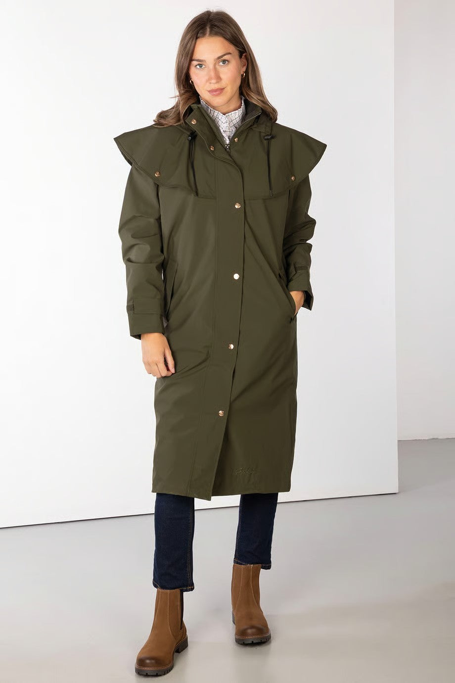 Picture of Rydale Ladies Full Length Waterproof Coat - Bramham, 3 Colour Options,