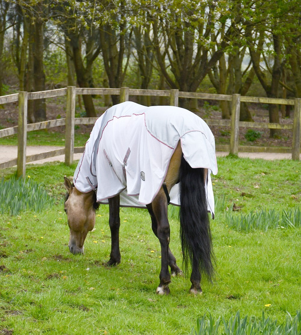 Picture of Rhinegold Mombasa Waterproof  Topline Fly Horse Rug Detachable Neck/Belly Guard.