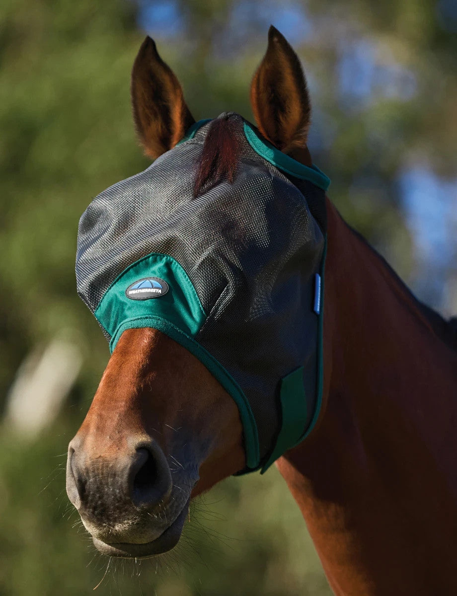 Picture of WeatherBeeta ComFiTec Durable Mesh Fly Mask, 2 Colours, UV Protection
