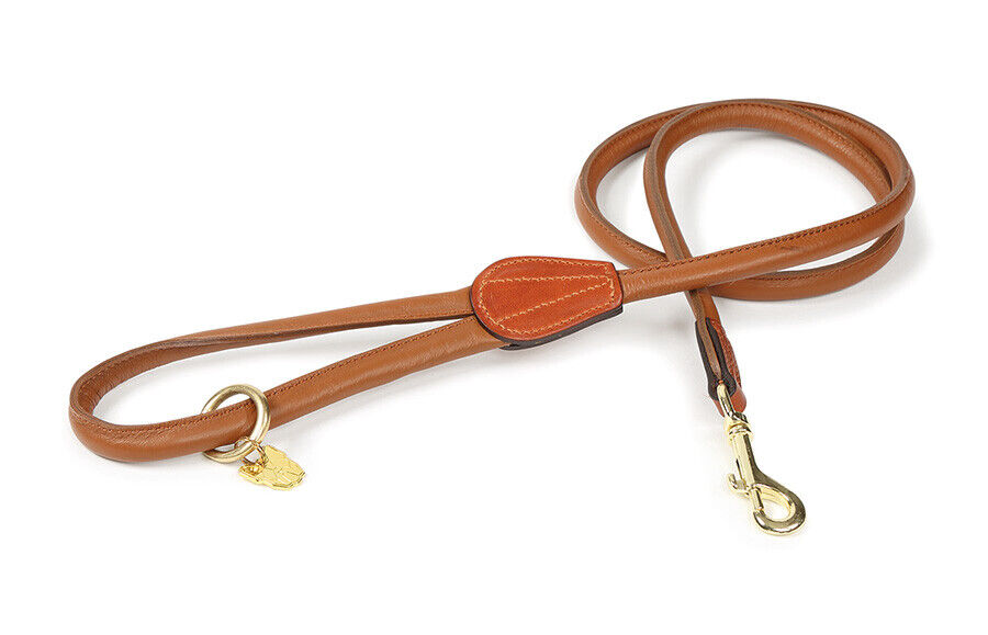 Picture of Digby and Fox Rolled Leather Dog Lead   in   Various Colours