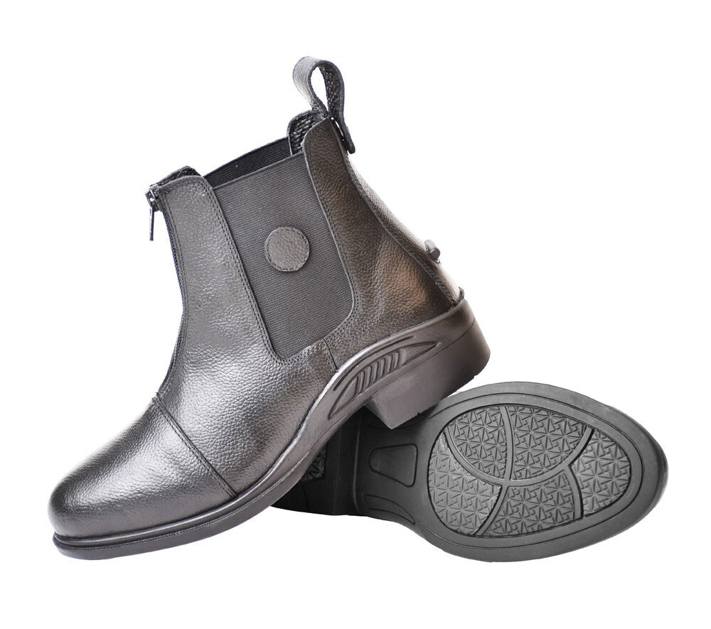 Picture of Rhinegold Childs Toronto Zip Front Paddock Boots in Black