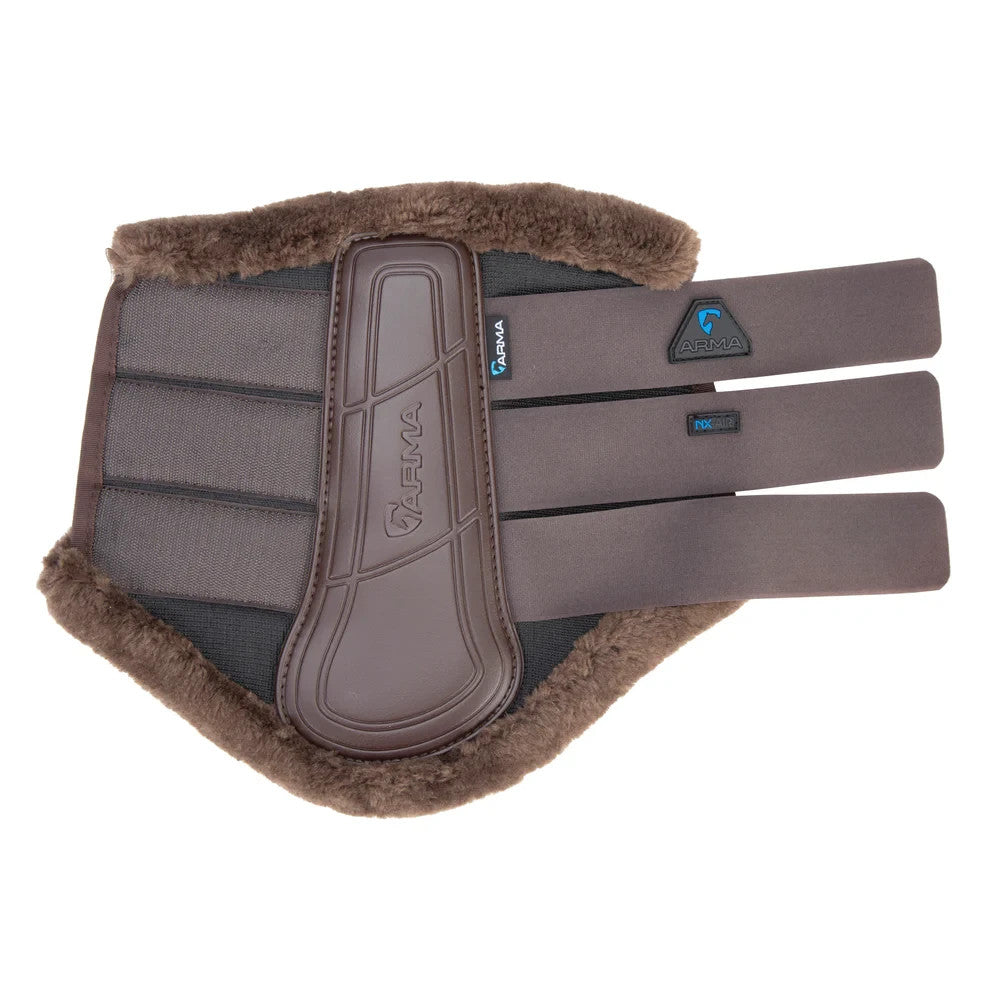Picture of Shires Arma NX-AIR SupaFleece Brushing Boots, Black or Brown, 5 Sizes