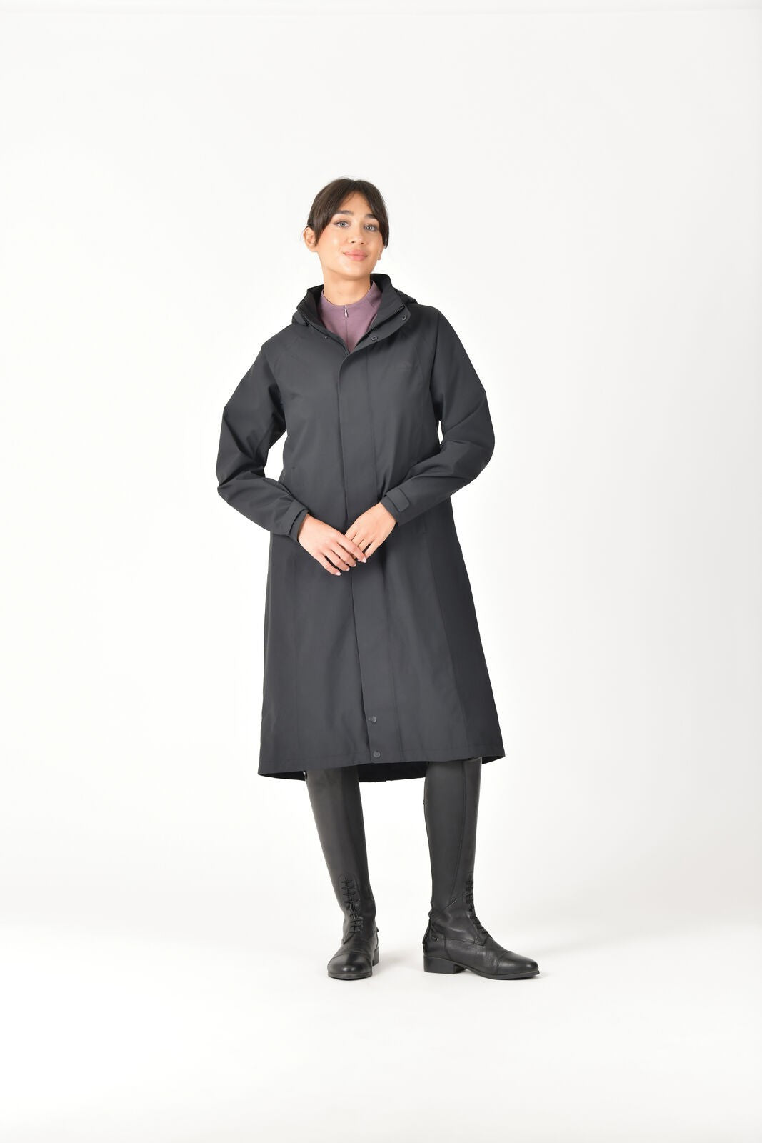 Picture of WEATHERBEETA WINDBREAKER LONGLINE RIDING JACKET, WATERPROOF COAT, WITH HOOD