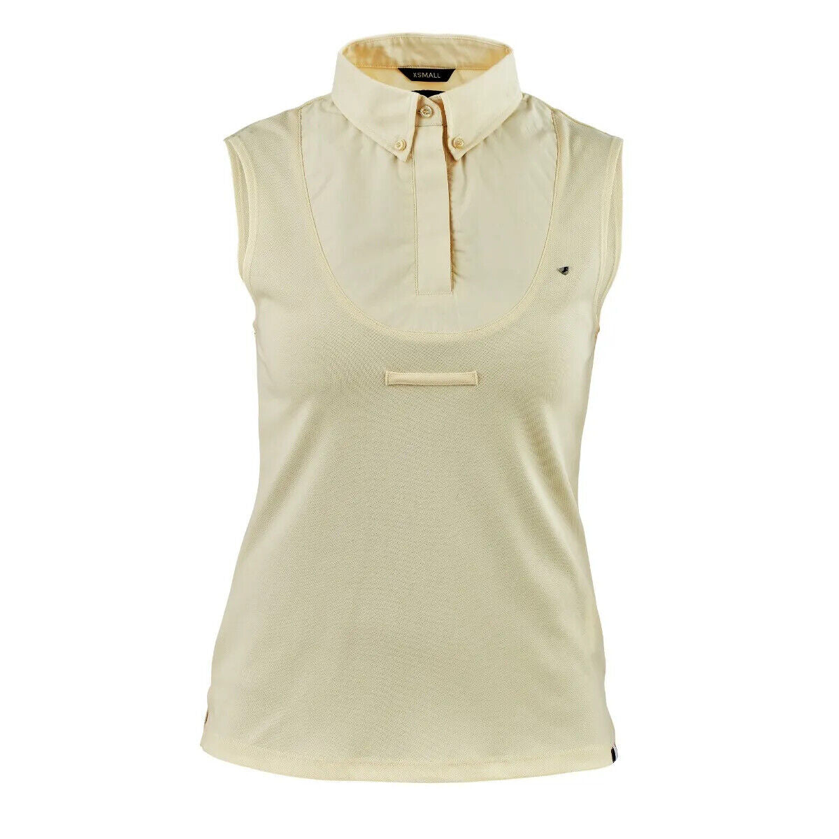 Picture of Shires Aubrion Ladies Sleeveless Tie Shirt, Womens, White or Yellow, XXS - XXL