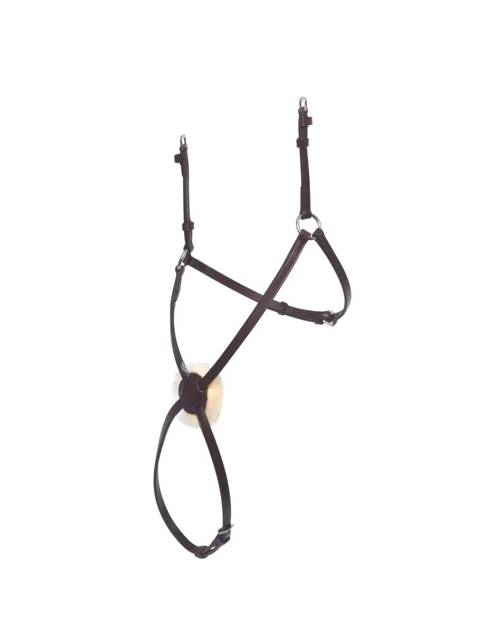 Picture of Collegiate Mono Crown Grackle Noseband European Leather, Black, Brown, 3 Sizes.